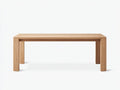 Table à manger rectangulaire en bois 185×90×75 cm - bois clair - style naturel