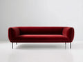 Canapé 2 places 210×92×82 cm – tissu bordeaux – structure basse contemporaine