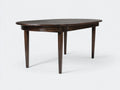 Table à manger ovale en bois 180×100×76 cm - marron - design classique pour salle à manger